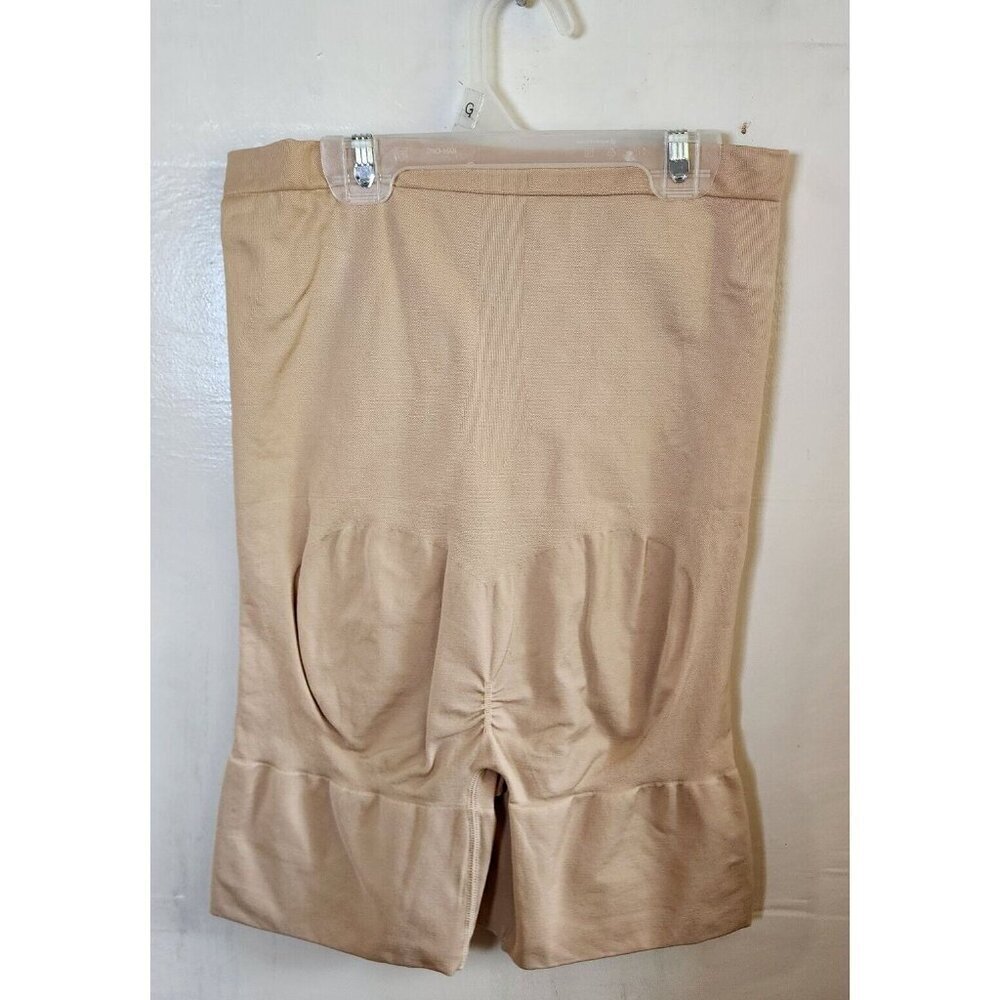 New Jockey Women's Beige High-Waist Shapewear Long Shorts Seamless Size M - Picture 4 of 4